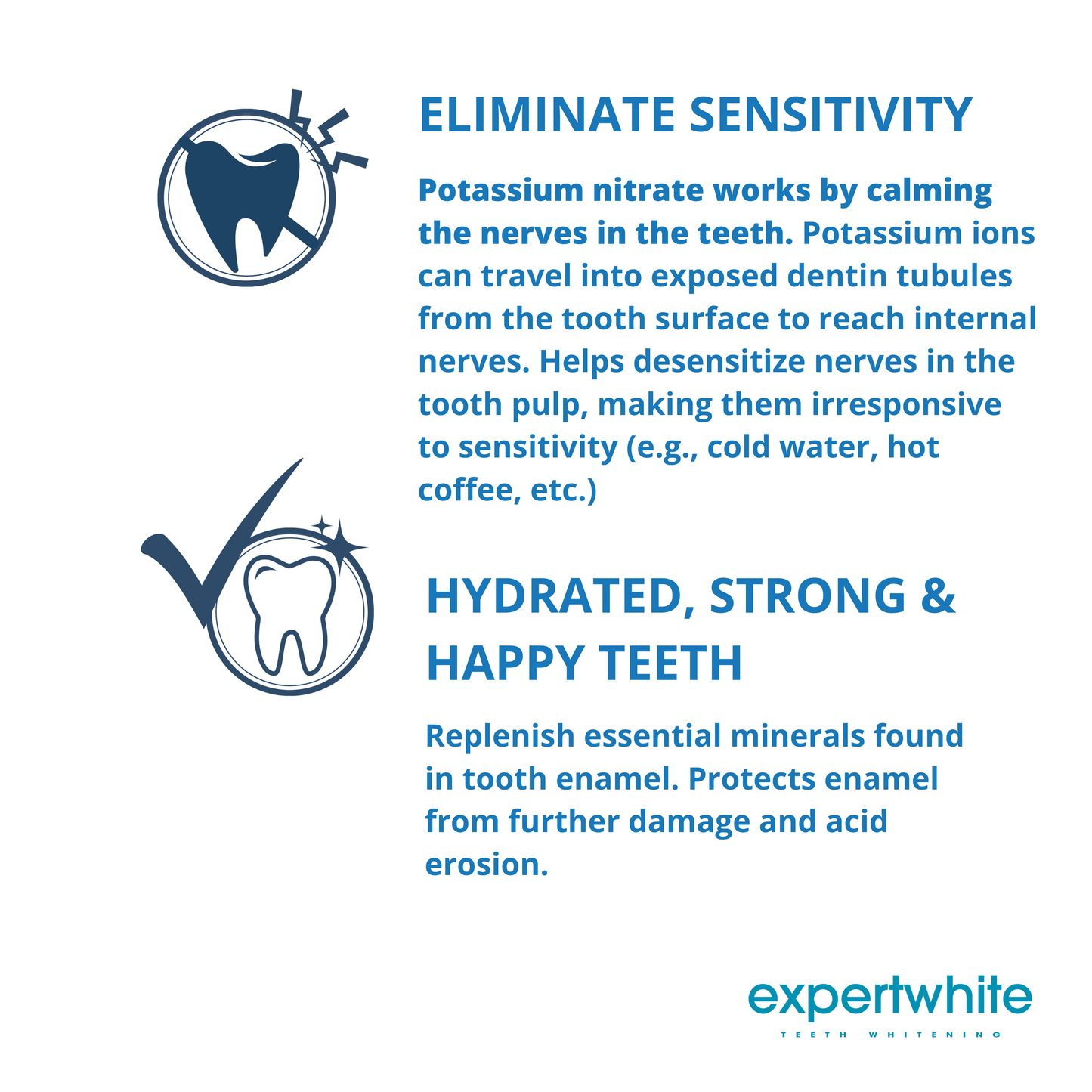 Expertwhite After Whitening Gel Desensitizing Gel for Teeth Whitening, 5 Minute Remineralization Gel Treatment