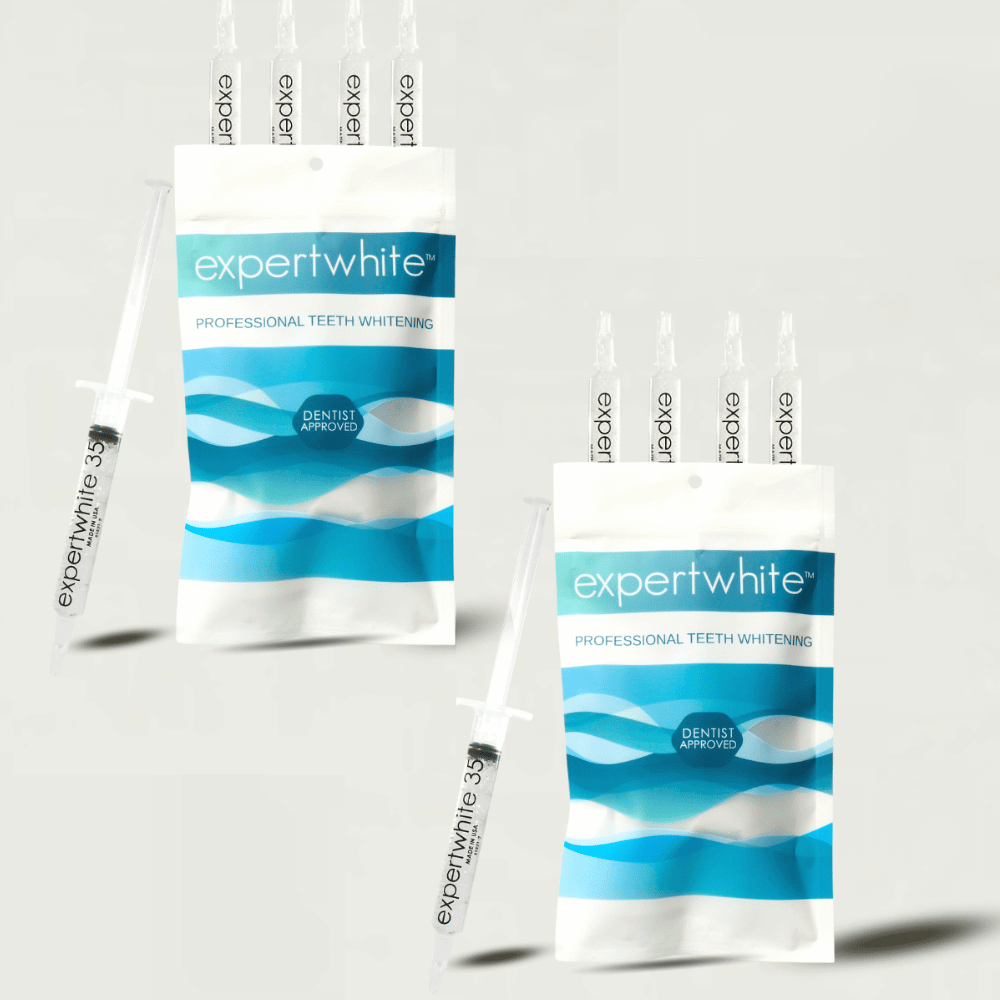 Expertwhite Teeth Whitening Gels 2 Packs (8-Gels) Save 25% QuickGlo Pro Bright Gel (22% CP 45-Minute/Night Treatment)"