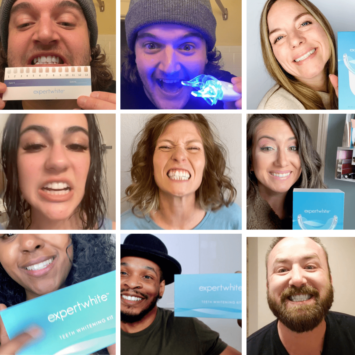 Expertwhite Teeth Whitening Kit LED One Kit Robbi's Confidence! Teeth Whitening Kit (Brush-on Gels, LED Light)