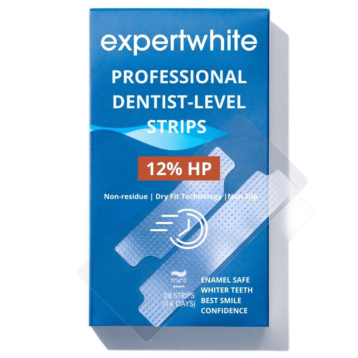 Expertwhite Teeth Whitening strips 1-Pack (LIMITED 22% OFF) Expertwhite Strips - Professional Grade 12% HP — Whiter Teeth in Minutes. Instant Smile Confidence. Anywhere.