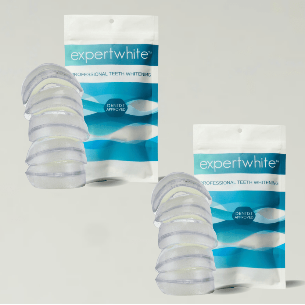 Expertwhitening Teeth Whitening Kit 2 Packs (10 Trays) Preloaded Teeth Whitening Trays