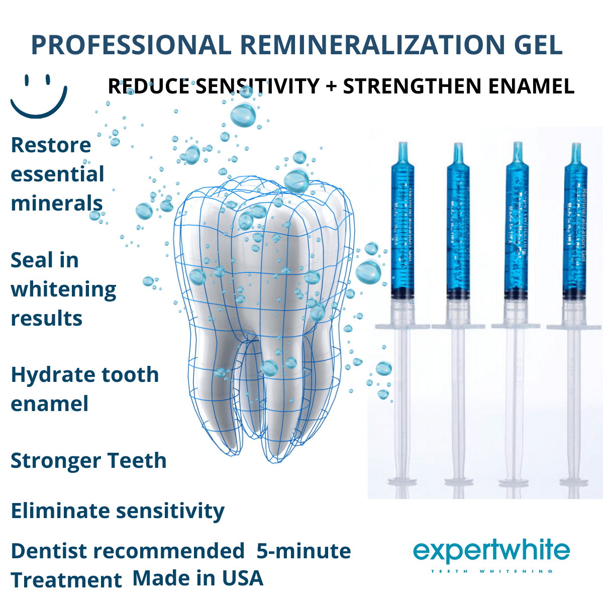 Expertwhite After Whitening Gel Expertwhite Remineralizing Gel Wholesale Essential After-Whitening Treatment (50-Gels)