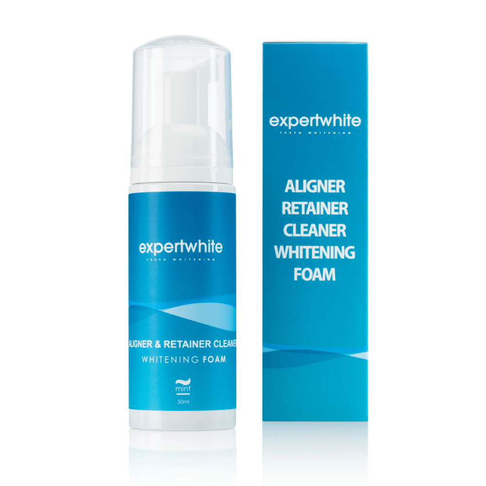 Expertwhite Aligner Retainer Cleaner 1 x Foam Pack Expertwhite Dual-Action Retainer & Whitening Foam