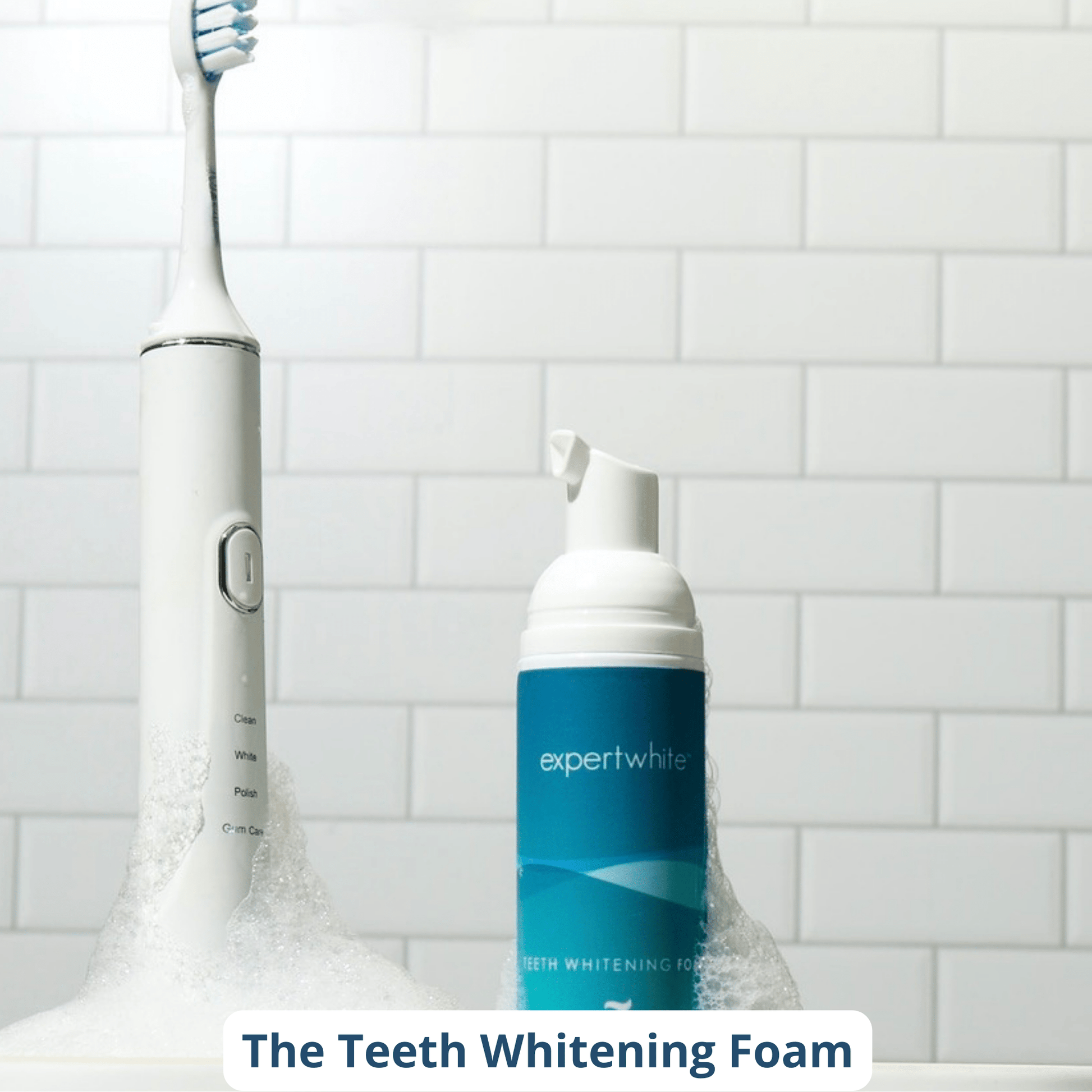 Expertwhite Aligner Retainer Cleaner Aligner & Retainer Cleaner –Peroxide Teeth Whitening Foam,  Daily Stain Control, and Brilliantly Clear Retainers.