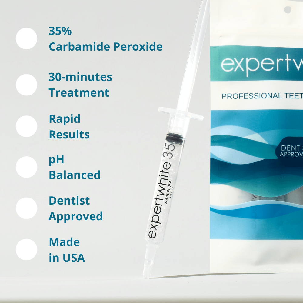 Expertwhite Teeth Whitening Gels Expertwhite 35 | Rapid Teeth Whitening Gel for Trays | 30-mins | 20-gels (Save 50%