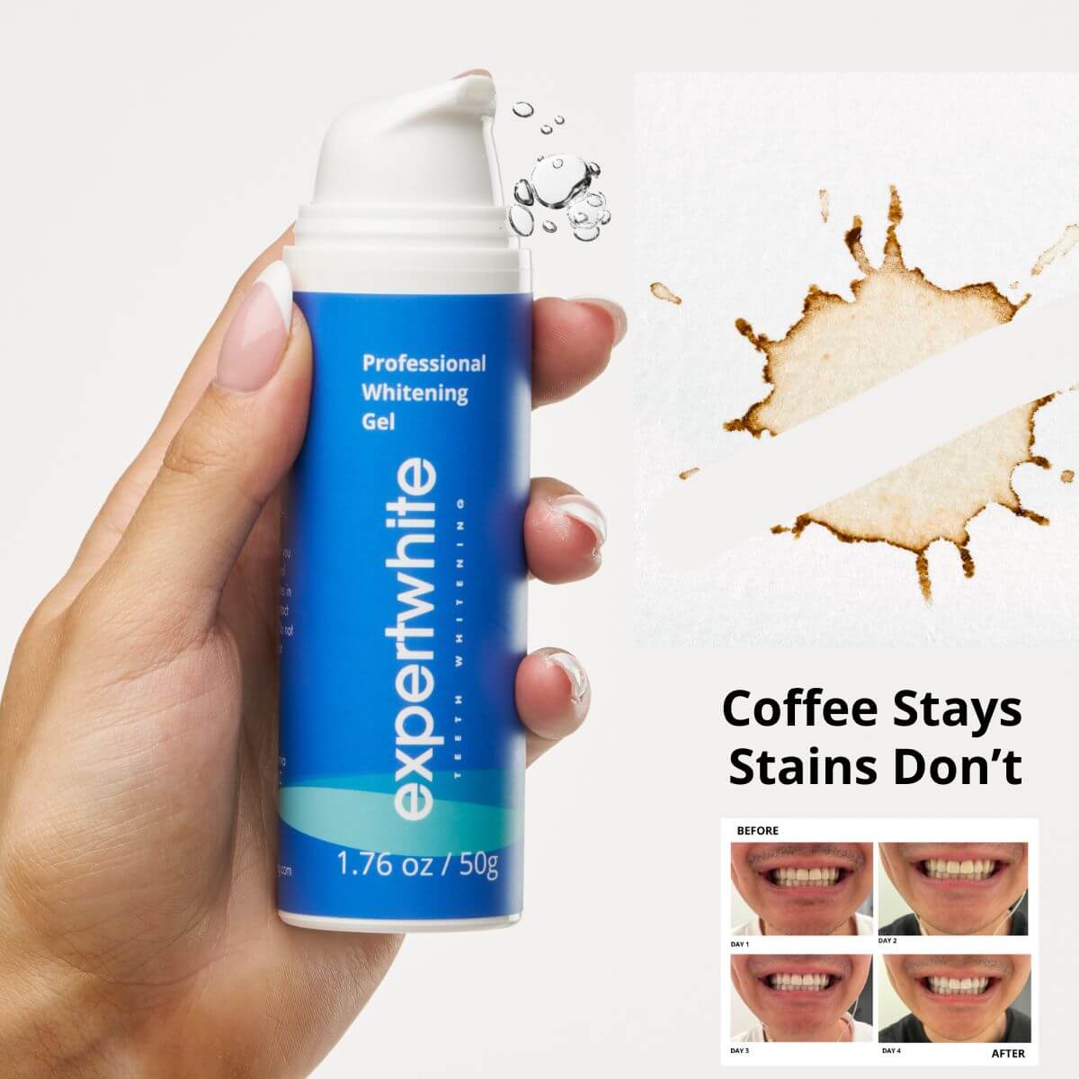 Expertwhite Teeth Whitening Gels Expertwhite WhiteBoost Peroxide Whitening Booster Gel. Turn your favorite toothpaste into a whitening powerhouse.