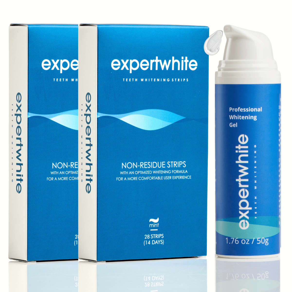 Expertwhite Teeth Whitening strips 💎 Best Value — 2x ProStrips 12% + Daily Whitening Gel • Save $25 Expertwhite ProStrips 12% Whitening
