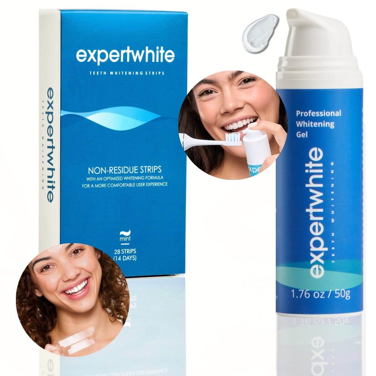 Expertwhite Teeth Whitening strips 🙌 BUNDLE & SAVE: STRIPS + BOOSTER GEL SAVE $10 THE EXPERTWHITE TEETH WHITENING STRIPS™ — for a Visibly Whiter Smile.