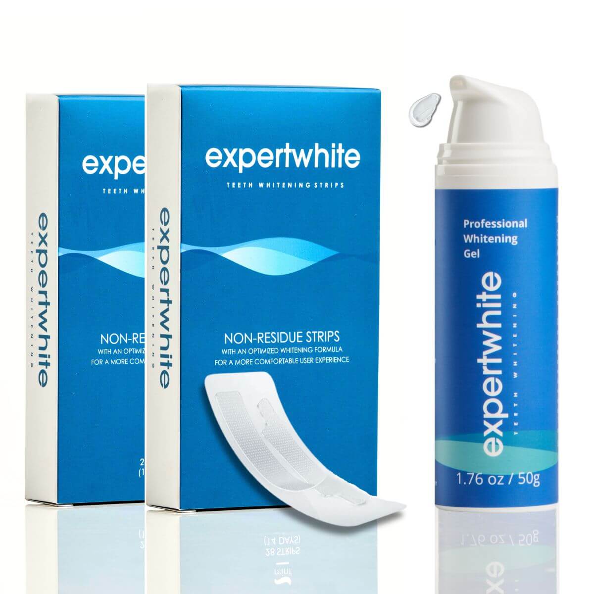 Expertwhite Teeth Whitening strips MaxStrips™ Double Pack + Booster Gel — (Save $30) Expertwhite MaxStrips™