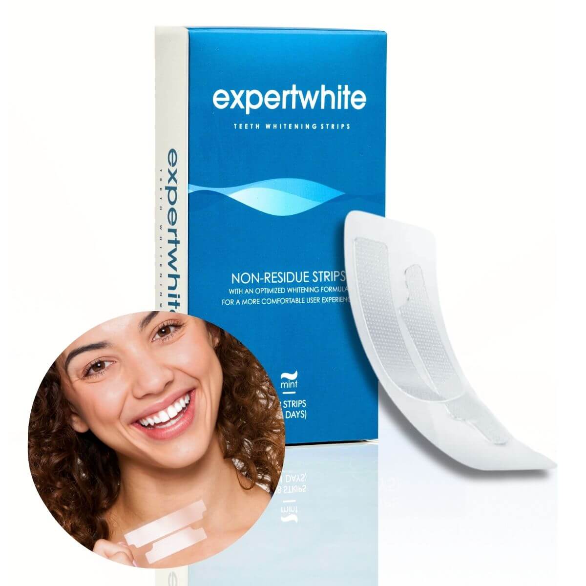 Expertwhite Teeth Whitening strips THE EXPERTWHITE STRIPS™ THE EXPERTWHITE TEETH WHITENING STRIPS™ — for a Visibly Whiter Smile.