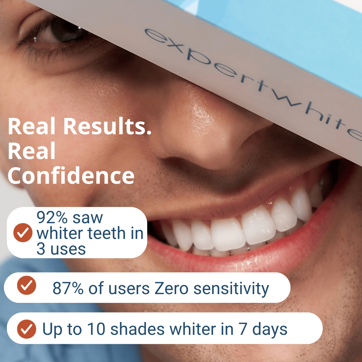 Expertwhite Teeth Whitening strips THE STRIPS™ — For a Brighter Whiter Smile in 30-minutes.