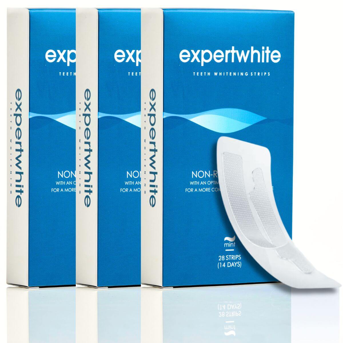 Expertwhite Teeth Whitening strips Three Packs (Best Value-SAVE $23) Expertwhite 12% HP StayPut™ Teeth Whitening Strips