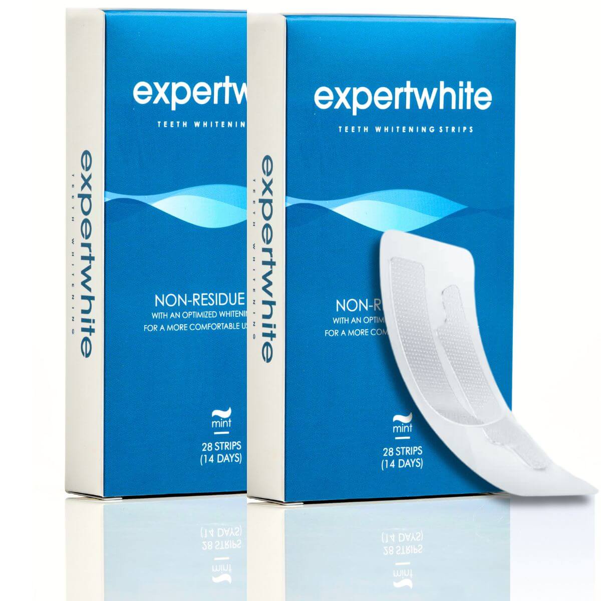 Expertwhite Teeth Whitening strips Two Packs (Most Popular) Expertwhite 12% HP StayPut™ Teeth Whitening Strips