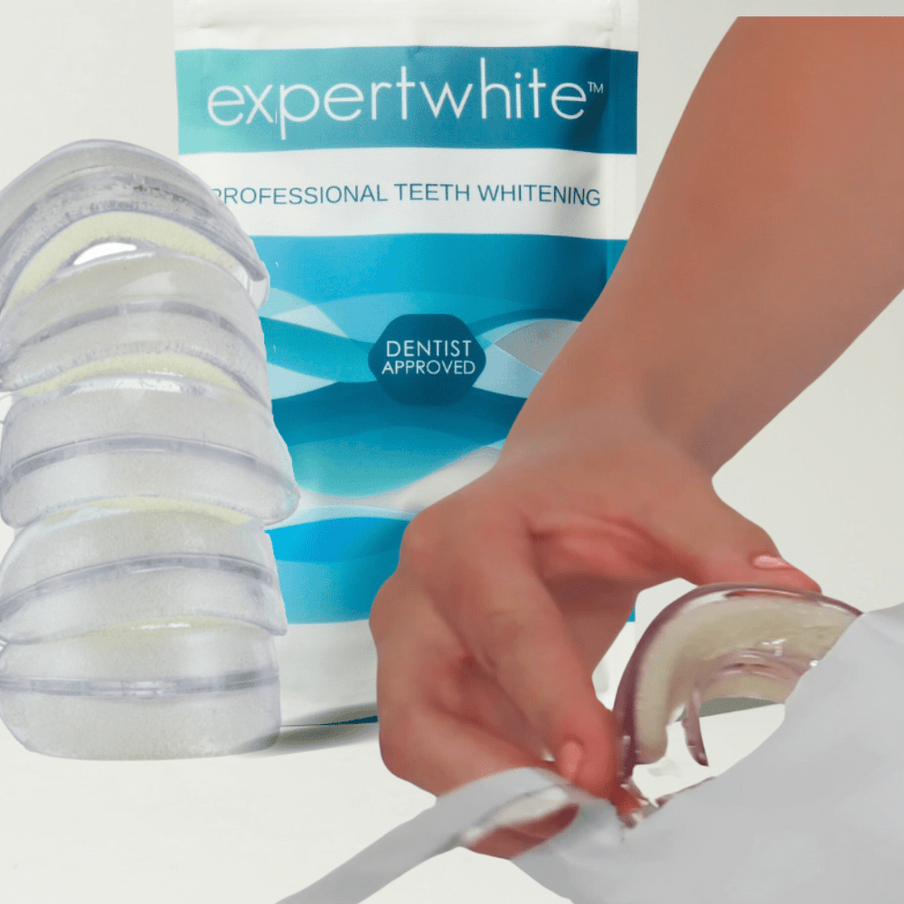 Expertwhite Teeth Whitening Trays Kit Expertwhite WhiteBomb Trays. One Session. Seriously White.